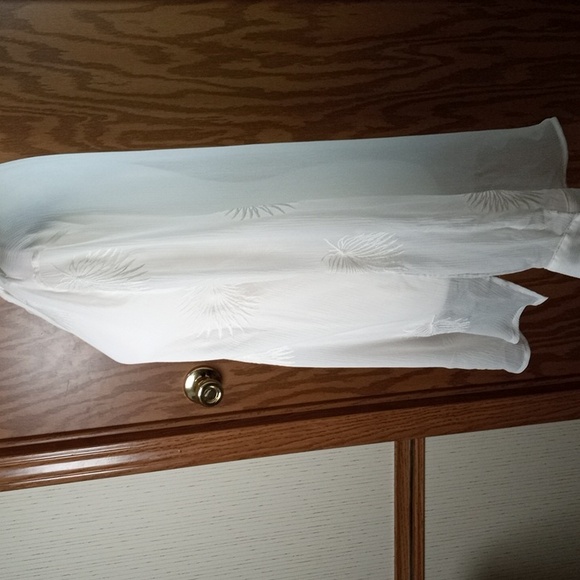 Simply Vera Wang Sheer Embroidered, Contemporary, Feminine, Classic, Contemporar - Picture 7 of 10